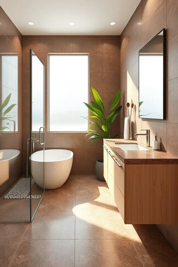 elegant minimalist granite bathrooms