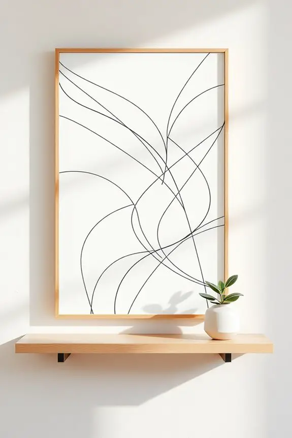 elegant minimalist line art