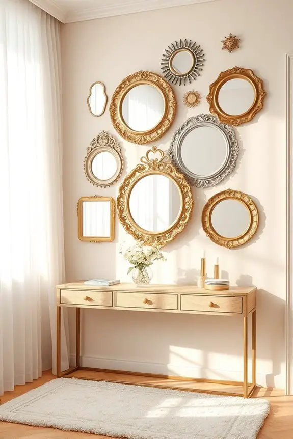 elegant mirrors enhance spaces