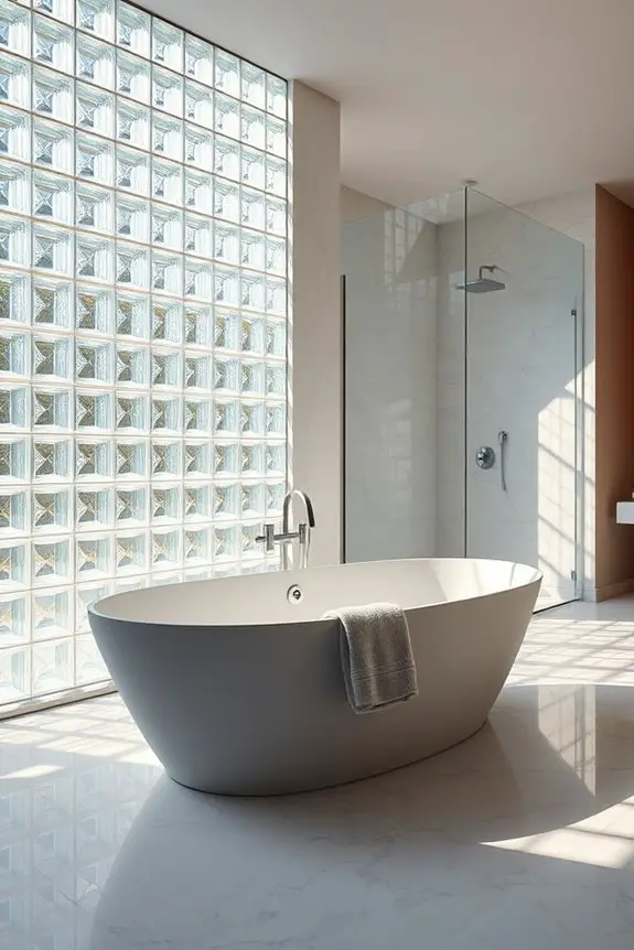 elegant modern glass privacy