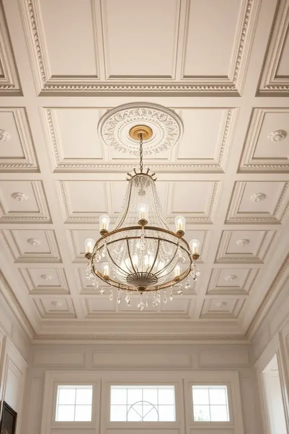 elegant molding enhances interiors