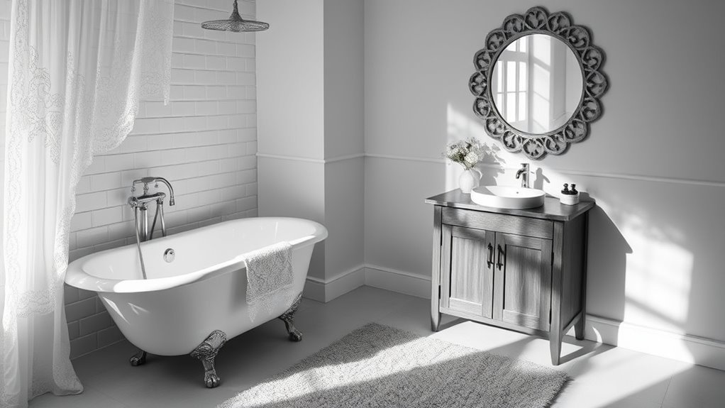 elegant monochrome bathroom designs