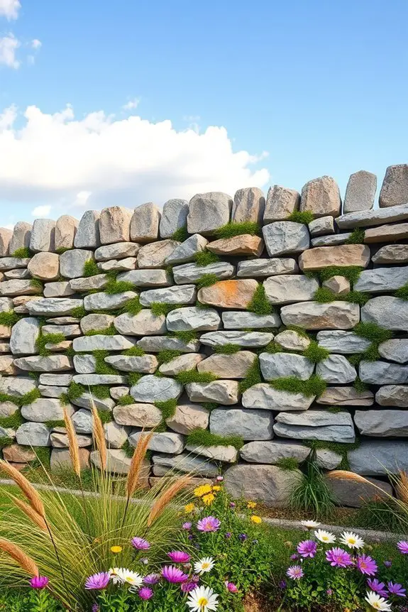 elegant natural stone fences