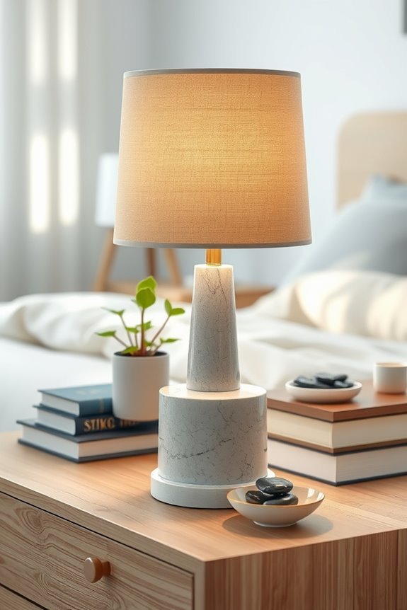 elegant natural stone lamps
