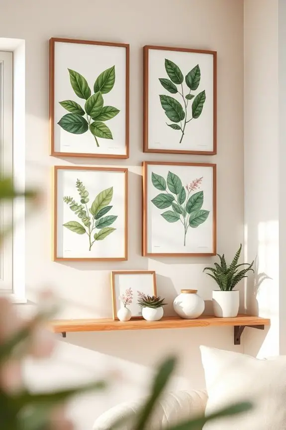 elegant nature inspired wall art
