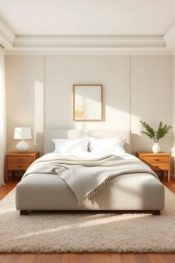 elegant neutral bedroom design