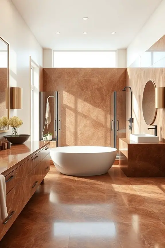 elegant open concept sanctuary