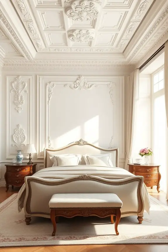 elegant ornate wall moldings