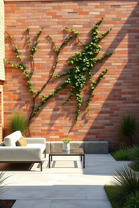 elegant outdoor brick walls