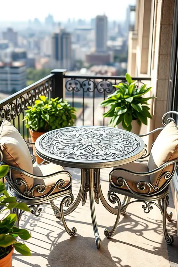 elegant outdoor dining set