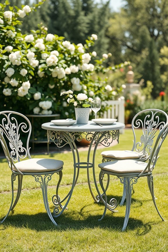 elegant outdoor dining set