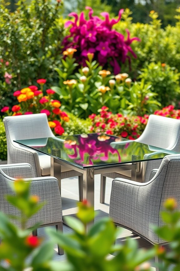 elegant outdoor dining setup