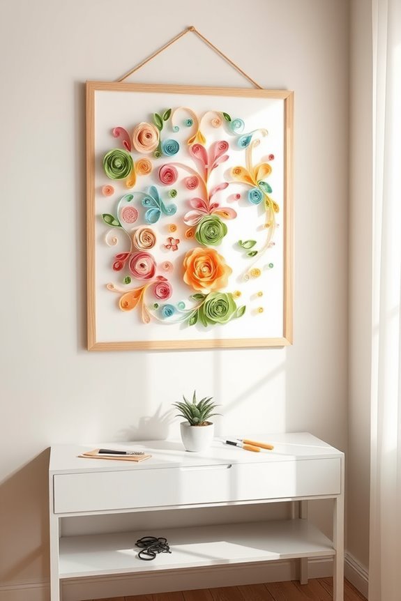 elegant paper quilling art