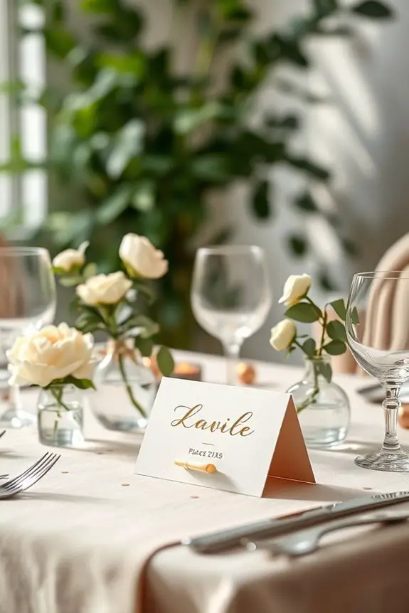 elegant personalized place cards