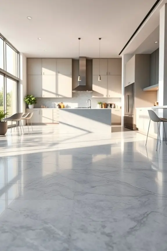 elegant polished grey marble