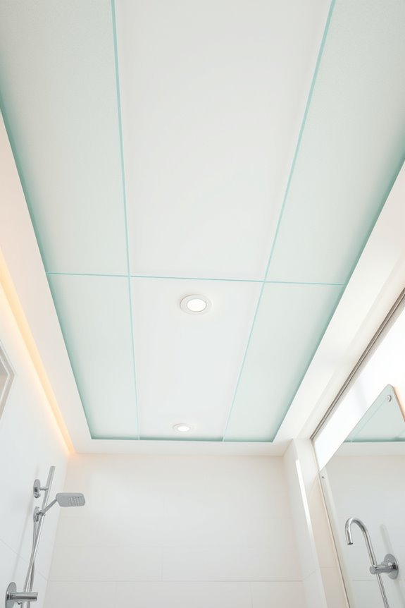 elegant privacy with frosted glass