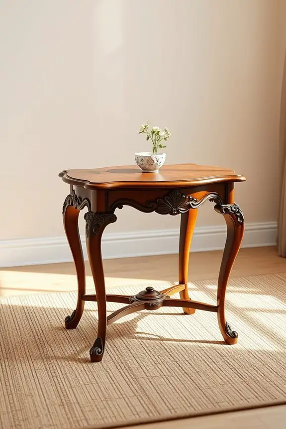 elegant queen anne tables