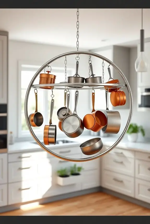 elegant round pot storage