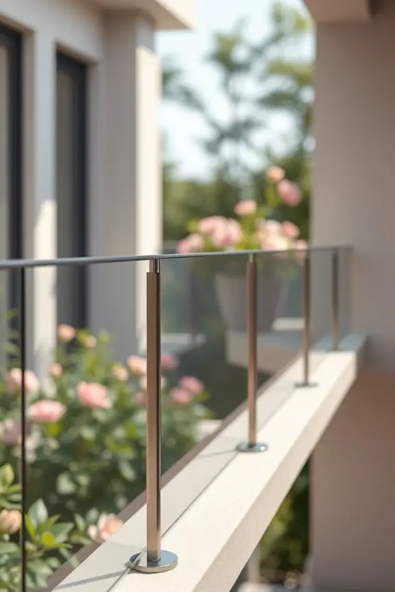 elegant safe balcony aesthetics