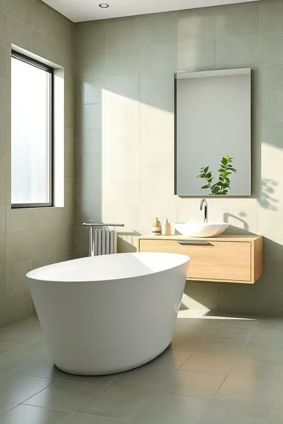 elegant sage green tiles