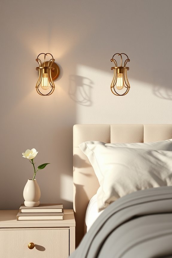 elegant sconces enhance ambiance