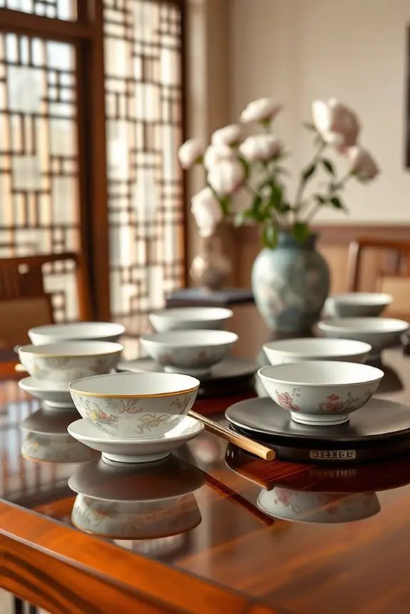 elegant serving dish presentation