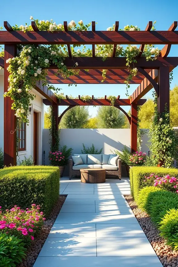 elegant shaded pergola design