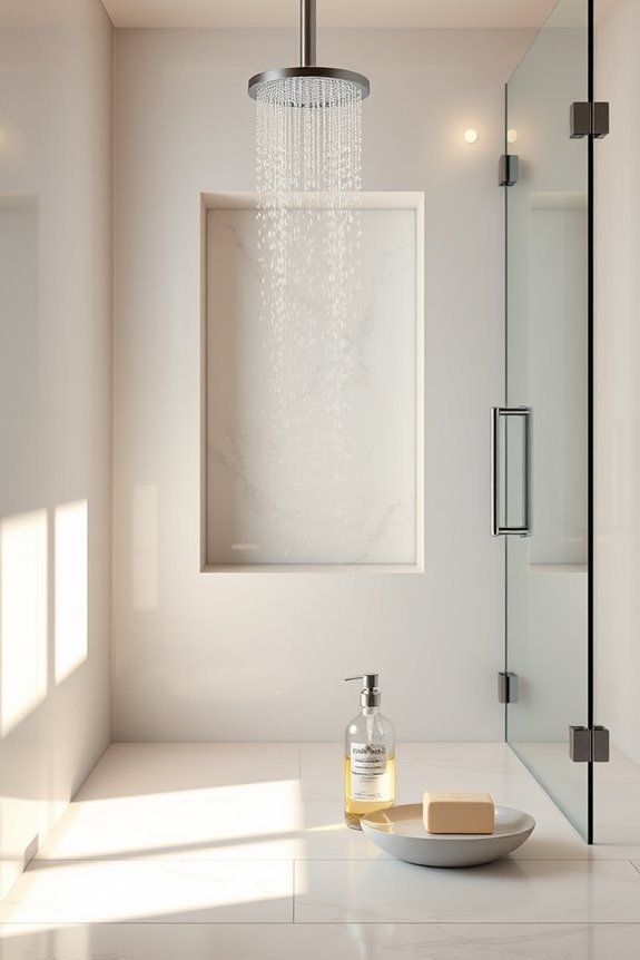 elegant shower storage solutions