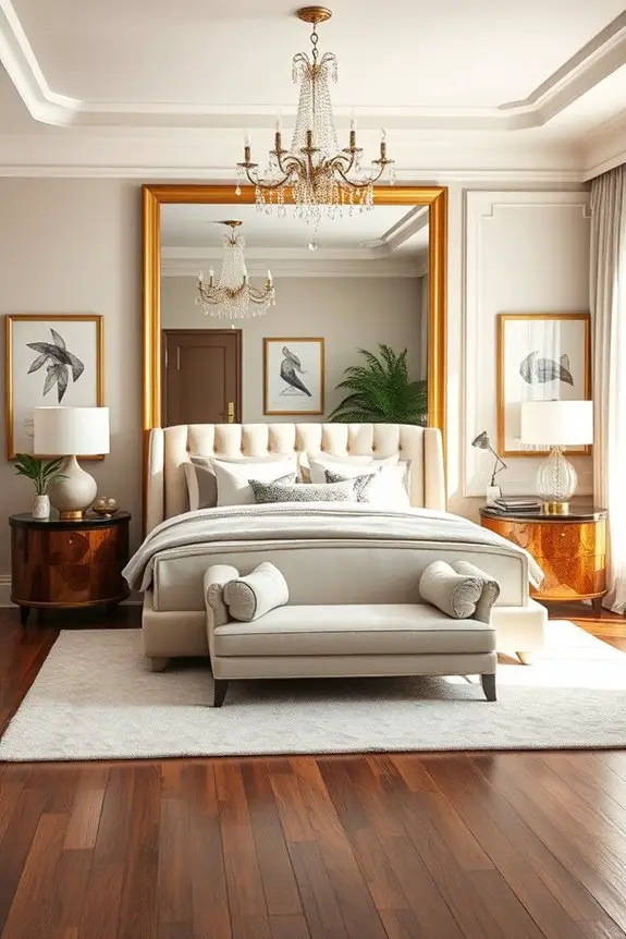 elegant spaciousness with mirrors
