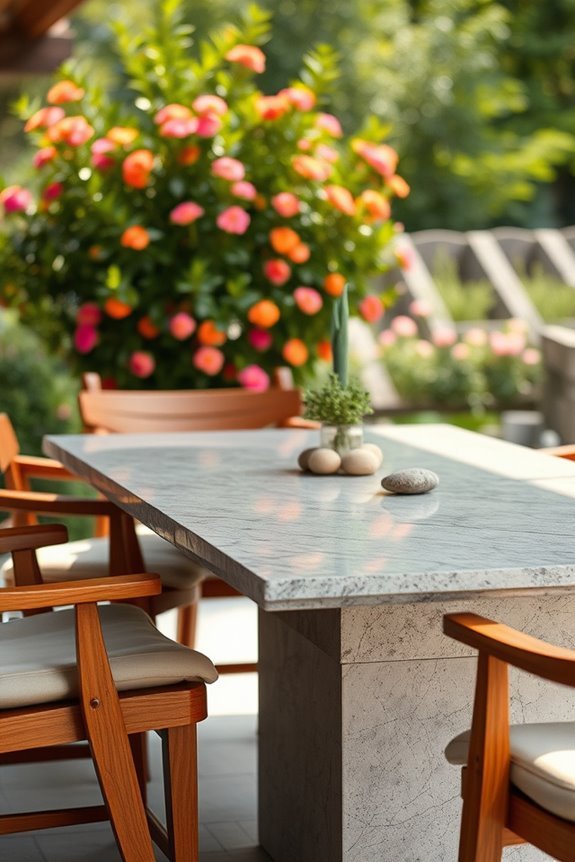 elegant stone and wood