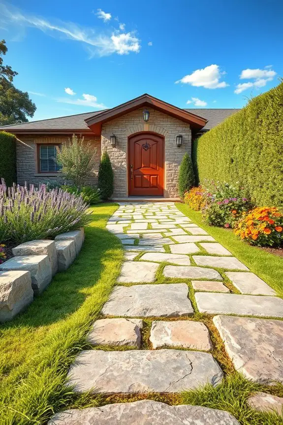 elegant stone pathway design