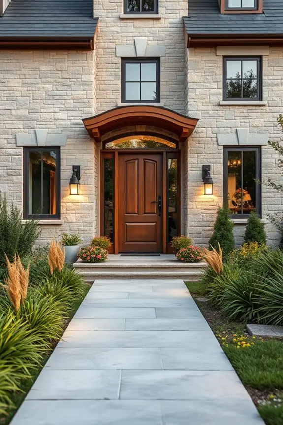 elegant stone wall design