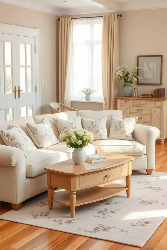 elegant subtle floral accents