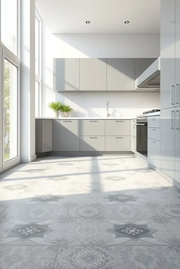 elegant subtle grey tiles