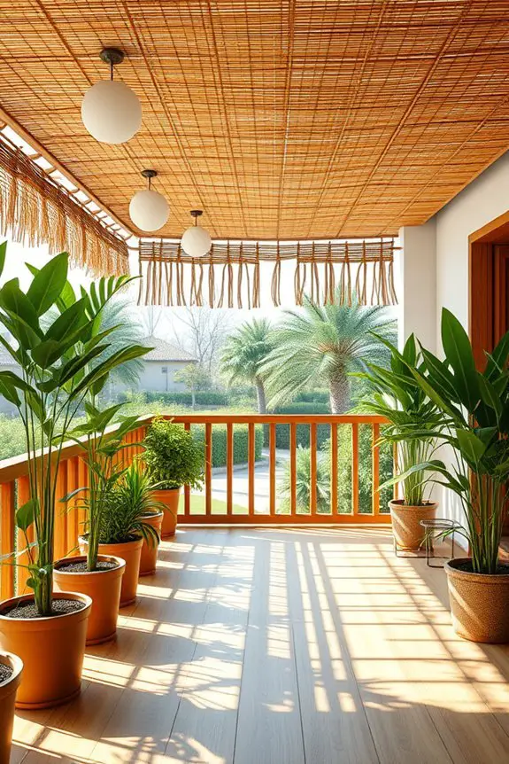 elegant sustainable bamboo ceiling