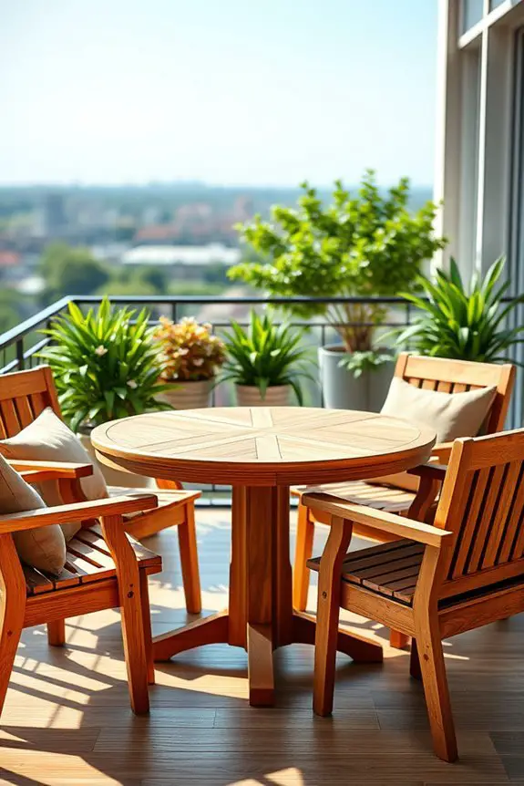 elegant teak dining experience