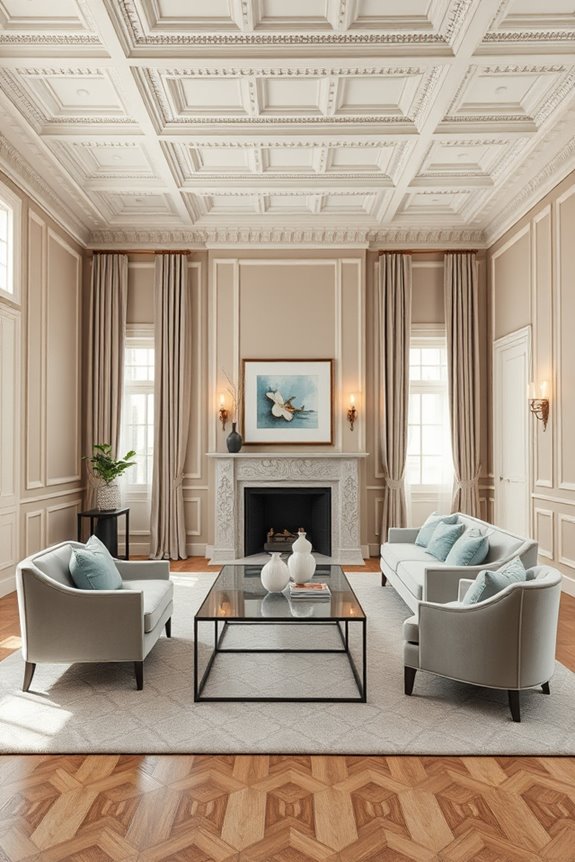 elegant textured wall treatments