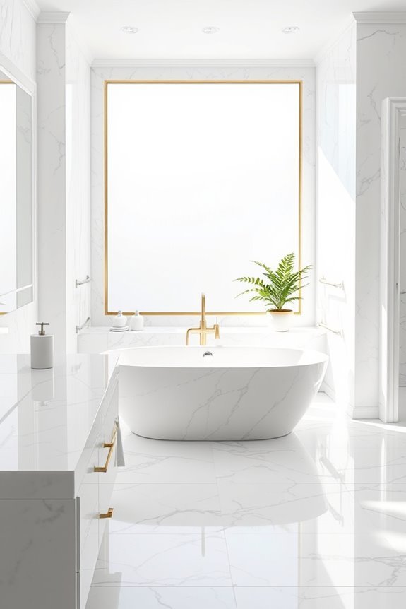 elegant timeless white marble