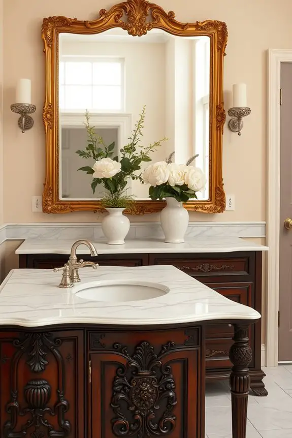 elegant traditional bathroom vanities