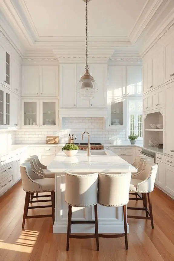 elegant traditional white kitchen
