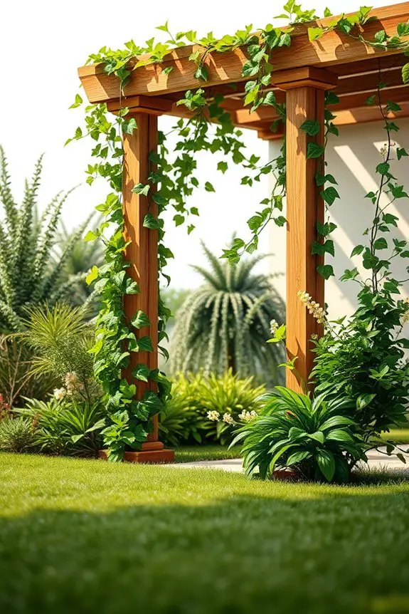 elegant trellis with vines