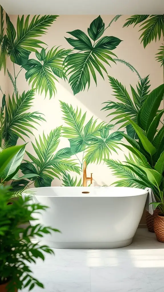 elegant tropical bathroom decor