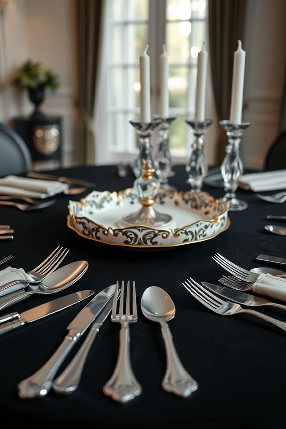 elegant utensils enhance dining