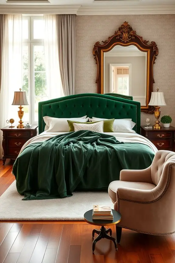 elegant velvet bedroom transformation