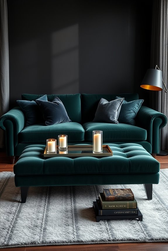 elegant velvet texture layering