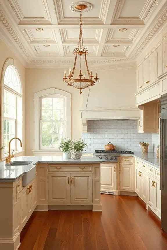 elegant victorian kitchen molding