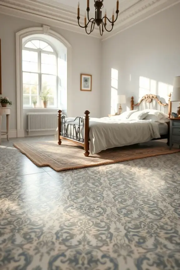 elegant victorian tile flooring