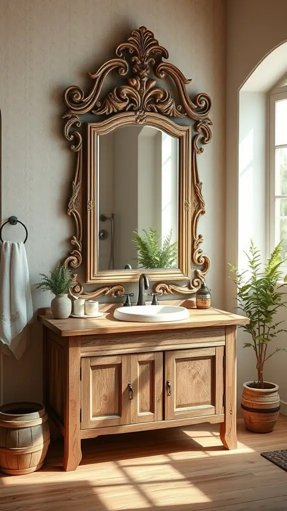 elegant vintage bathroom focal