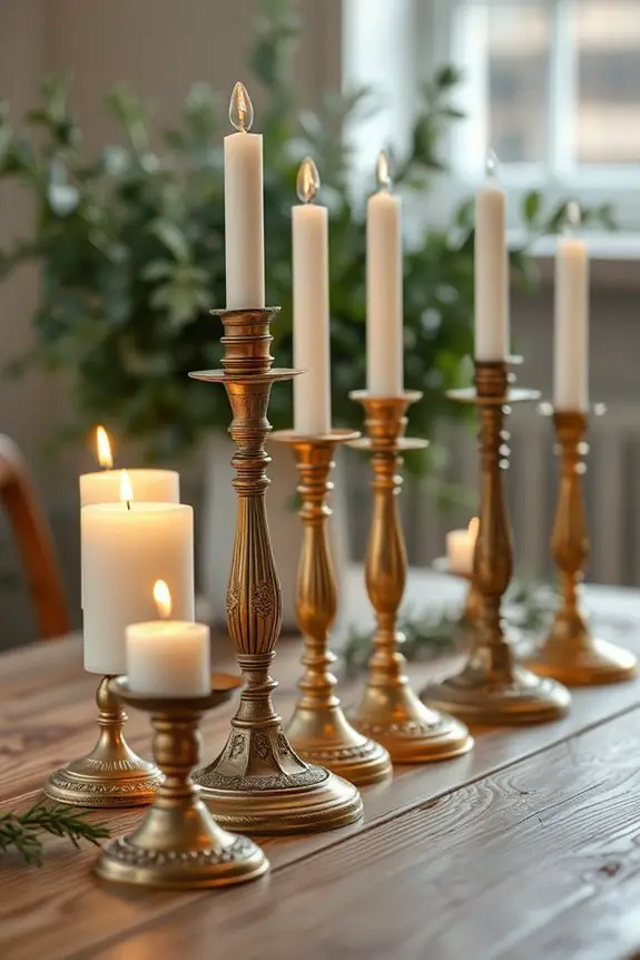 elegant vintage church candlesticks