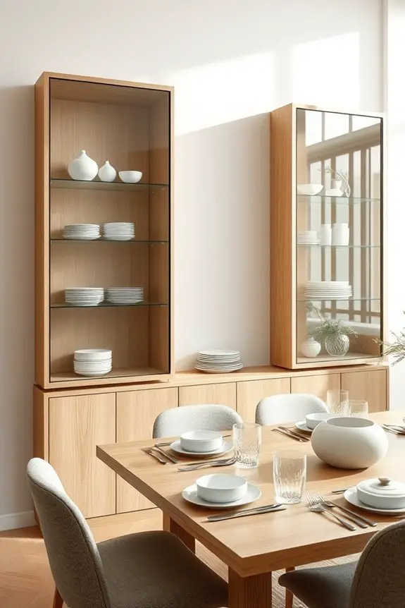 elegant wall mounted display cases